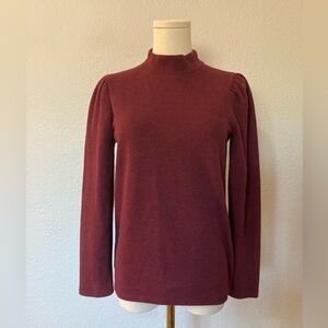 Madewell Burgundy Turtleneck Sweater